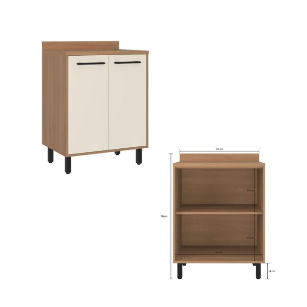 COCINA MODULADA 2.55 MT ROBLE/CHAMPAGNE - HAVANA COCINA MODULADA 2.55 MT ROBLE/CHAMPAGNE - HAVANA