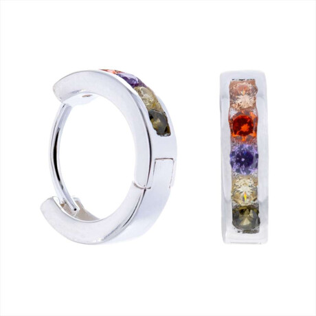 Par De Aros De Plata 925 Con Circonias