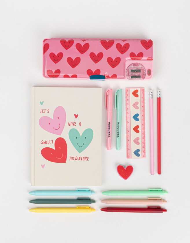 Librería Sets Estuche PVC Set De Librería "berry" - Combinacion Multicolor
