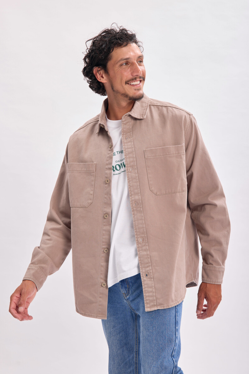 Sobrecamisa jean Gris