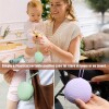 Porta chupete pod de Silicona con cierre beige