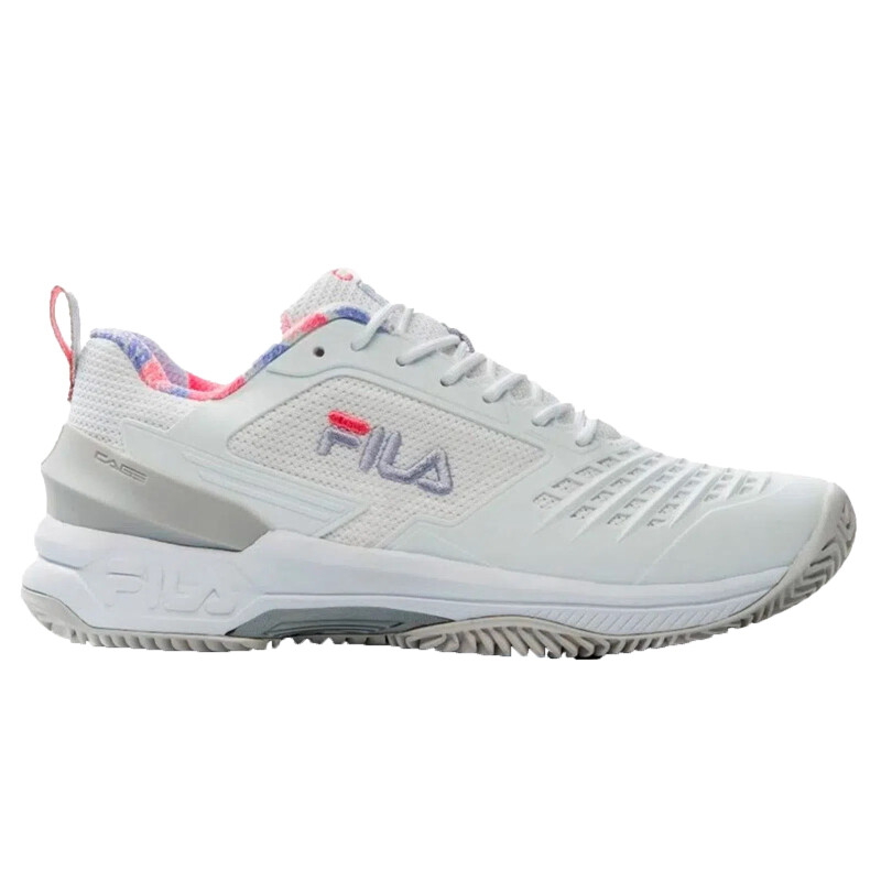Calzado Fila TENNIS FEMENINO AXILUS_CLAY BLANCO/LILA/CORAL Calzado Fila TENNIS FEMENINO AXILUS_CLAY BLANCO/LILA/CORAL