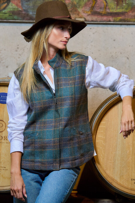 Chaleco Olivo Cuadros