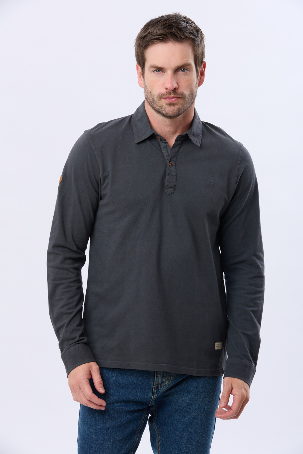 REMERA POLO JERSEY Azul