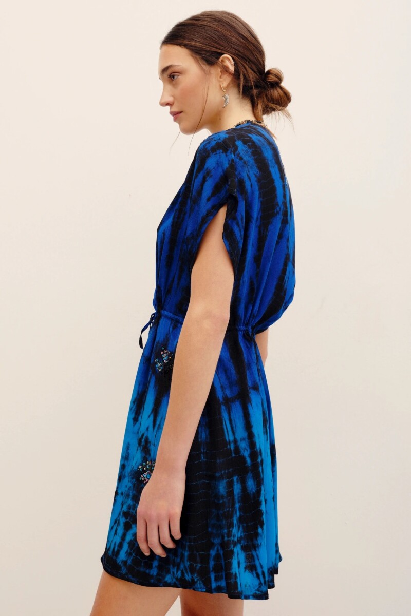 VESTIDO MIKI SAREE OCEAN Azul