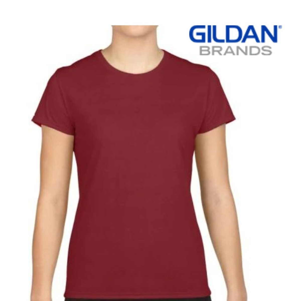 Camiseta Gildan Clásica - Bordó 