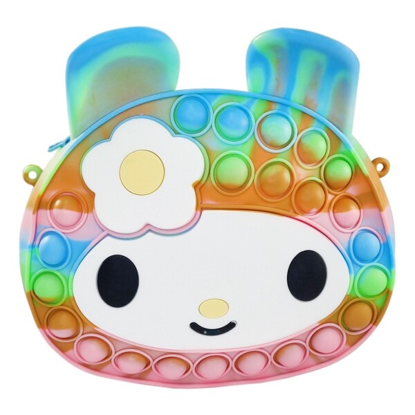 Cartera Pop It Multicolor Niños Infantil Regalo Burbujas Color Variante MULTICOLORROSA