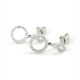 Caravanas Oro Blanco 18K Y Brillantes Caravanas Oro Blanco 18K Y Brillantes