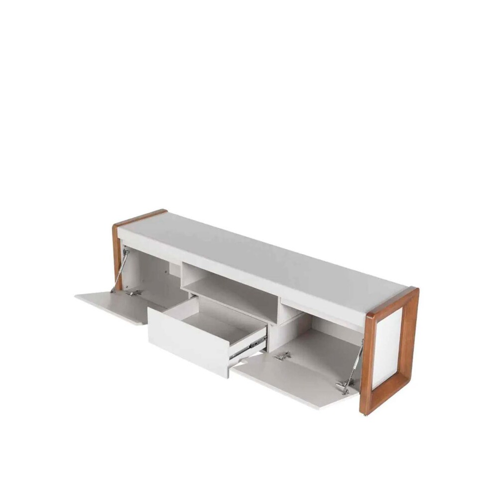 MUEBLE PARA TV MDF BLANCO STILO BCO/NAT