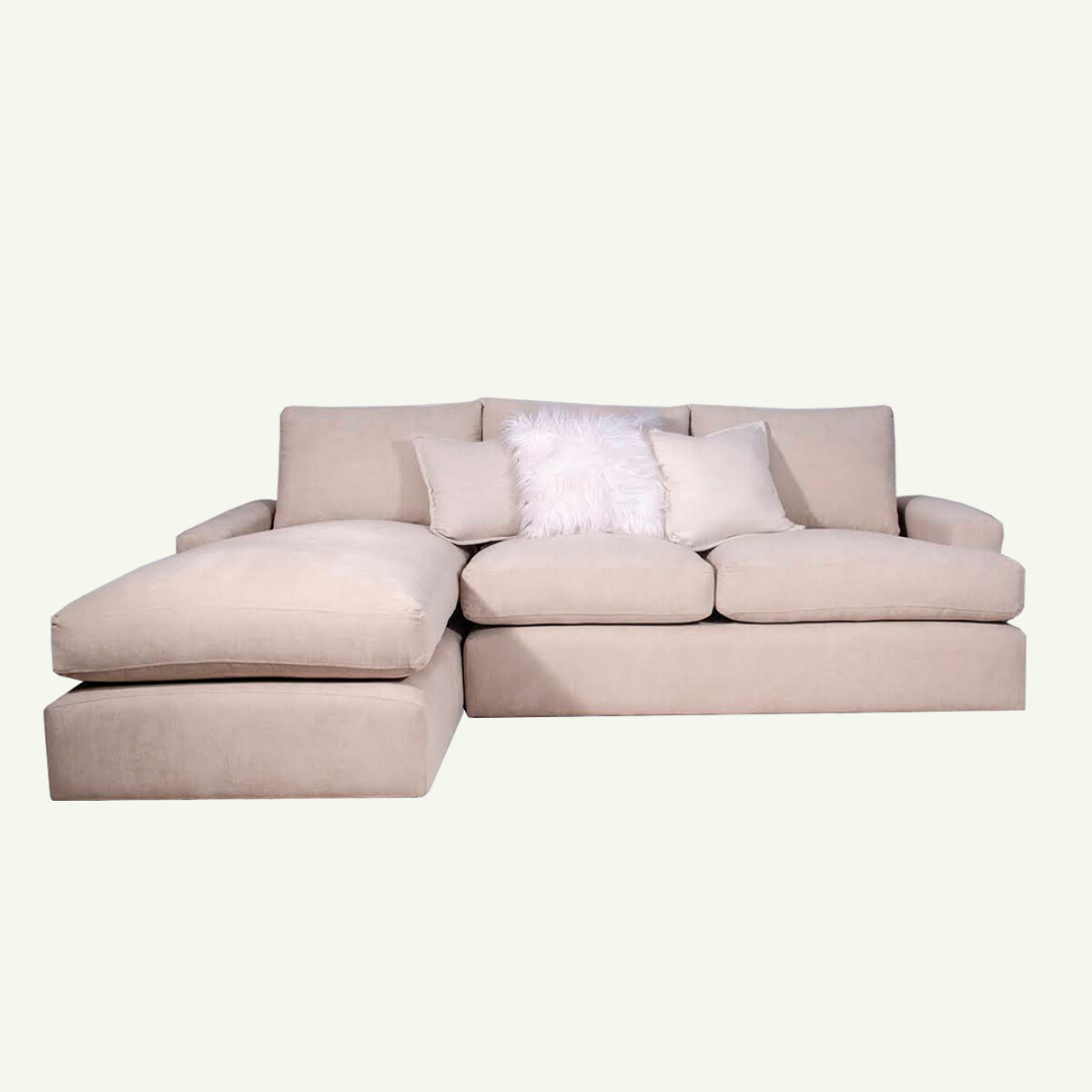 Sofá Mónaco con Chaise longue 250x95x160cm (Por pedido) 