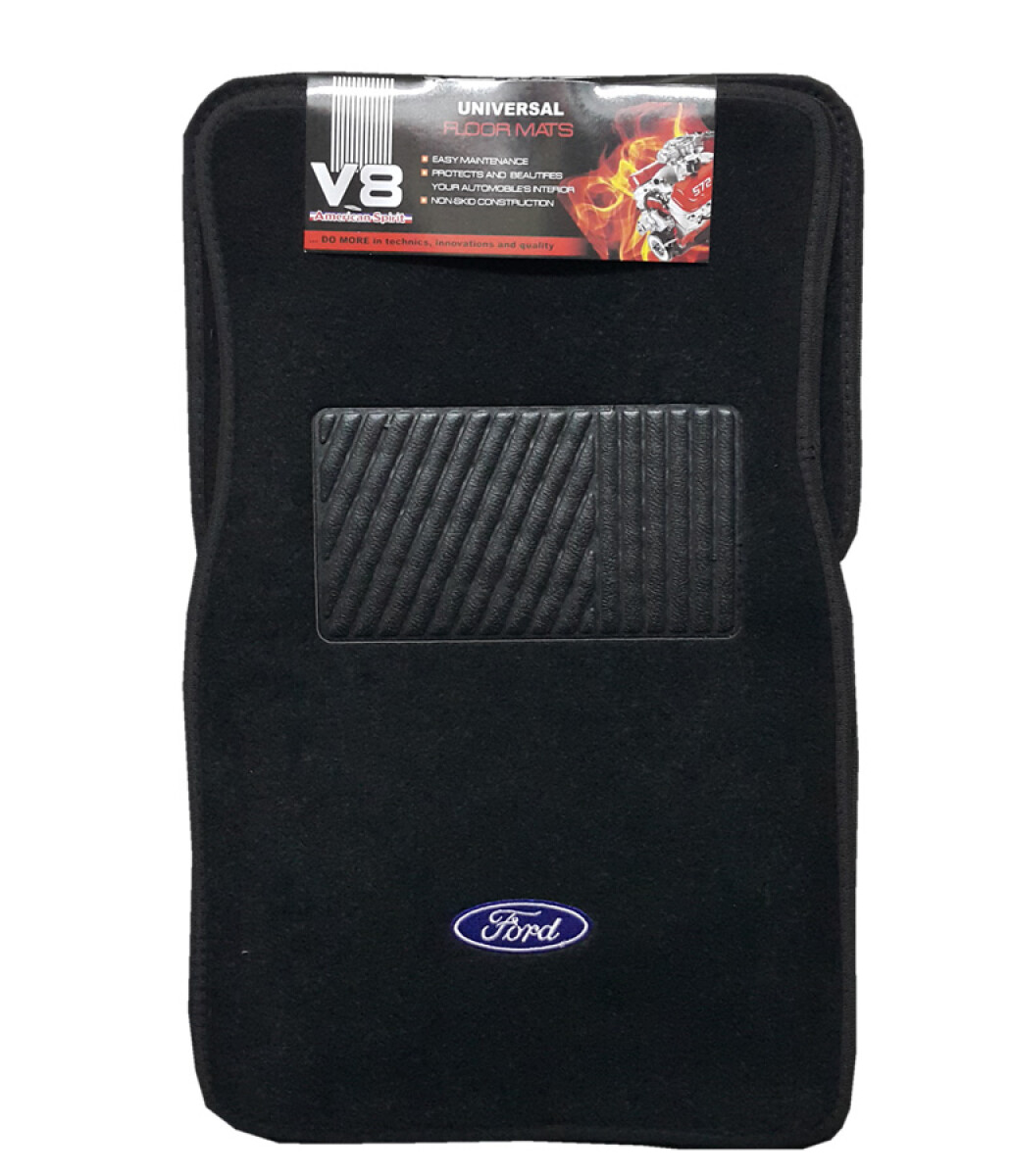 ALFOMBRAS FORD 4 PIEZAS MOQUETTE LOGO FORD WESTON 