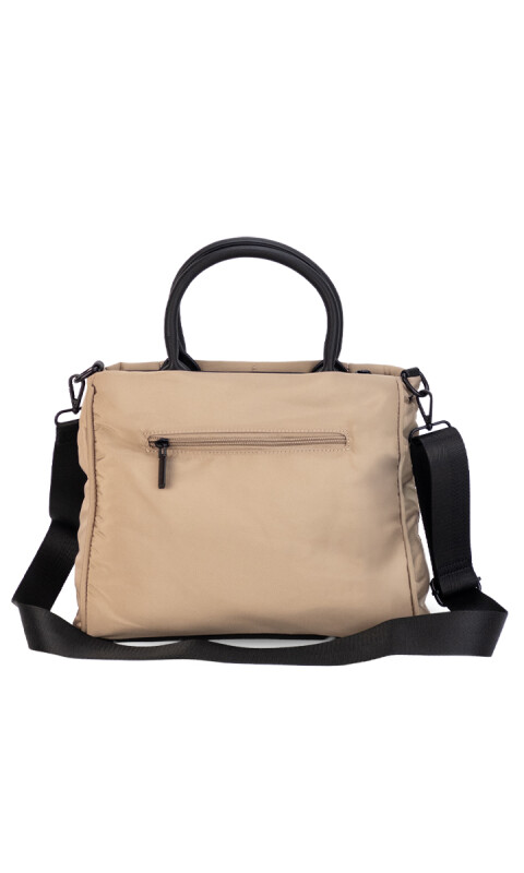 CARTERA AURA TOSTADO C/ NEGRO