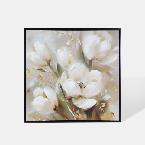 CUADRO DEC FLORES 60X60CM Unica