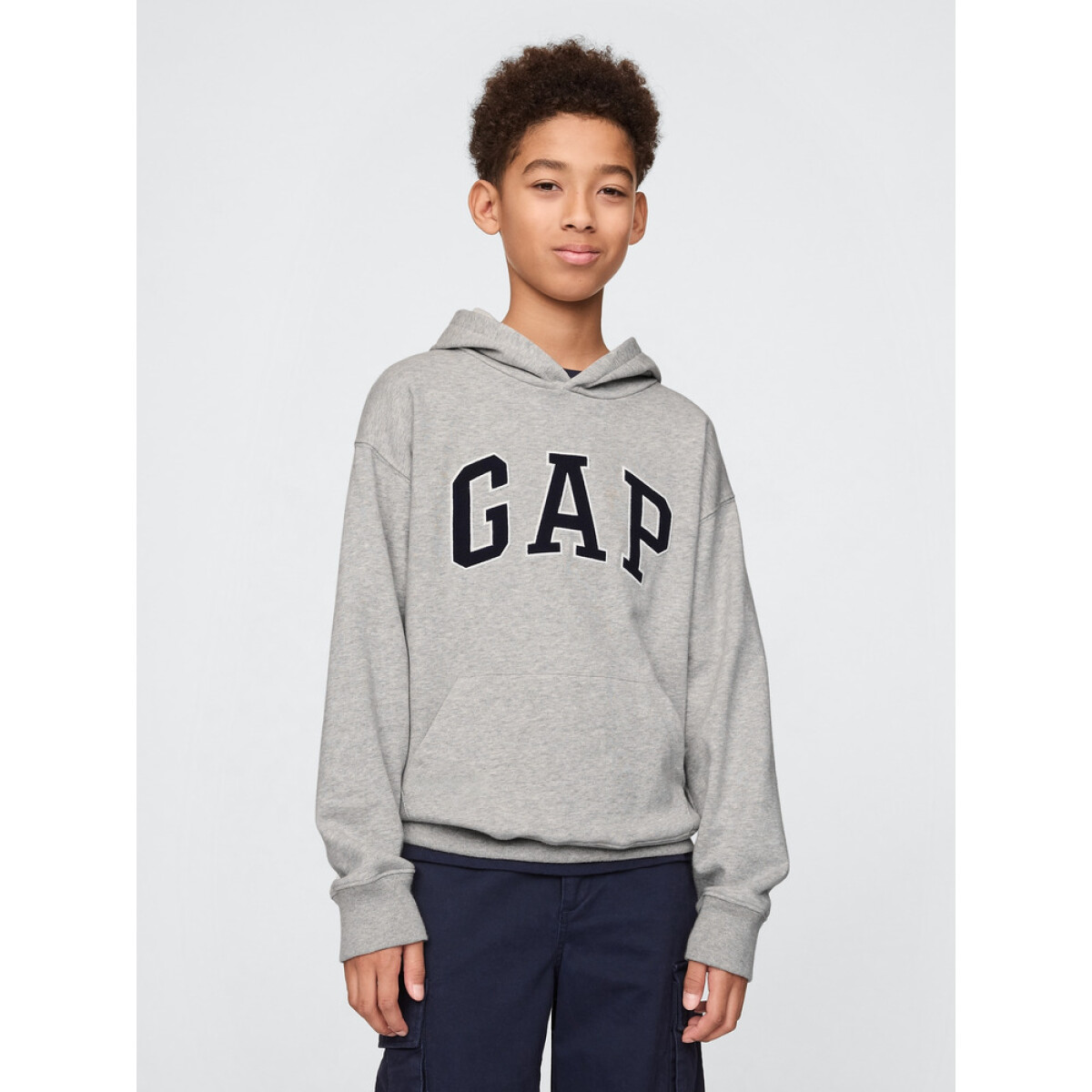 V-FRCH FT BAS HERITAGE LOGO PO LIGHT HEATHER GREY B08 L - LIGHT HEATHER GREY B08 