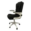 Silla de oficina Giratoria con posabrazos rebatibles Negra Silla de oficina Giratoria con posabrazos rebatibles Negra