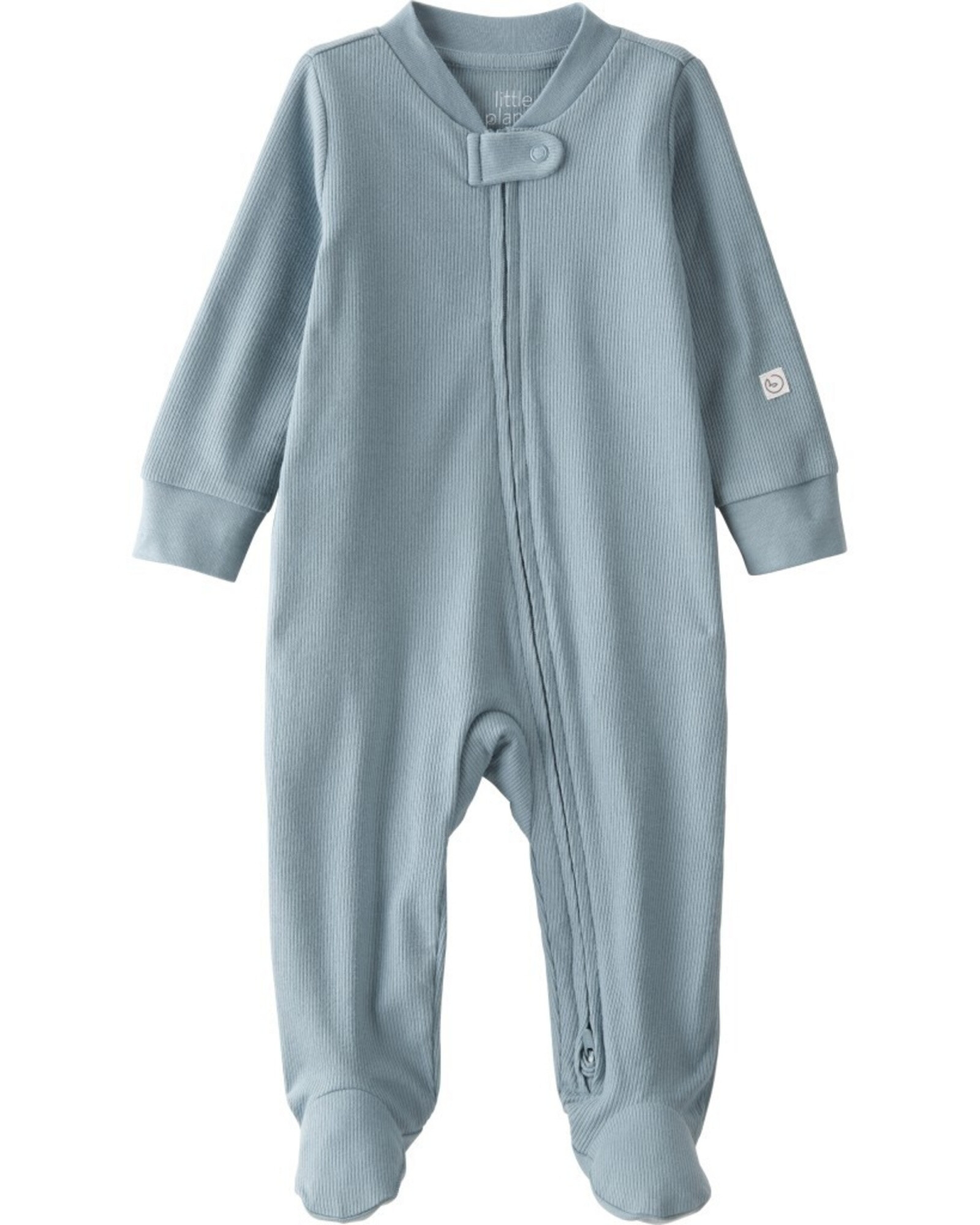 Pijama una pieza de algodón orgánico con pie Sin color
