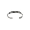 Brazalete trenzado con borde-Plata 925-Sin Piedra-BR3012 sinpiedra