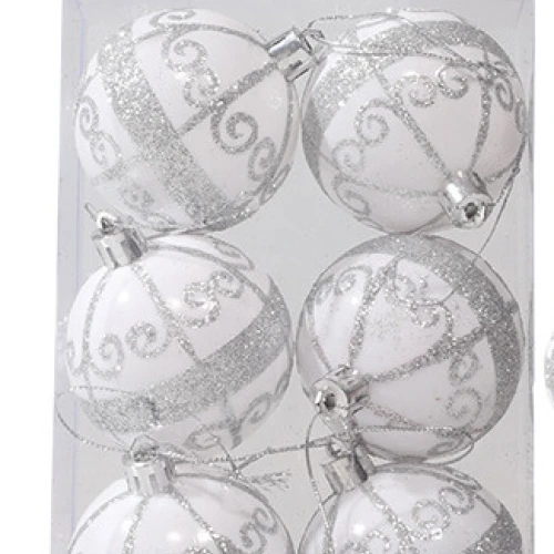 Esferas navideñas Plateado