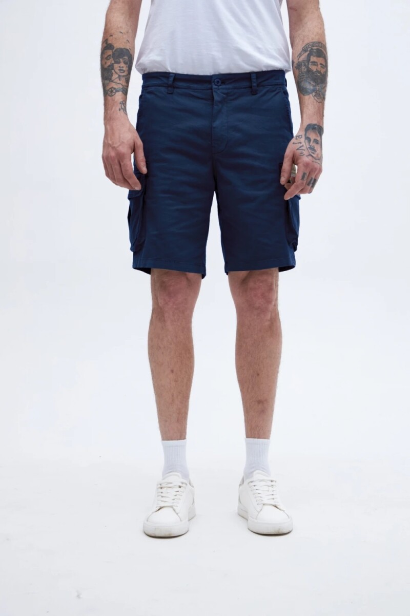 BERMUDA UNIFORM CARMELO - AZUL 