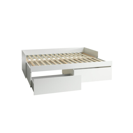 Cama c/almacenaje 90/180x200 TANGBJERG bl Blanco