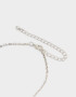 Collares Cortos Metal diferenciado Collar De Metal - Plateado