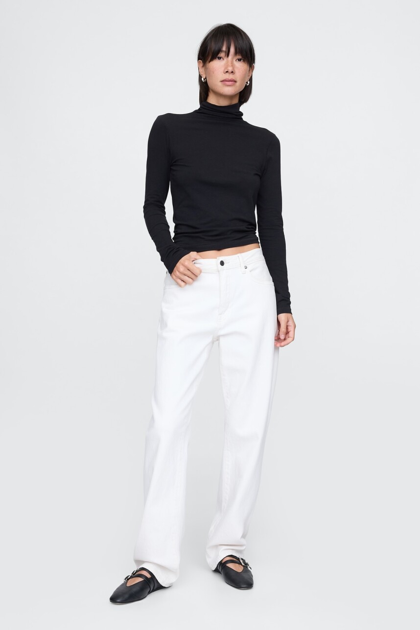 Remera Polera Mujer Black
