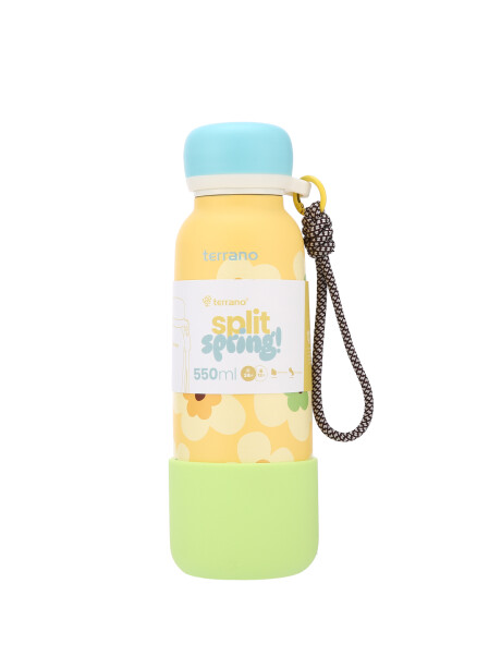 Botella Térmica Infantil Split Spring 550mL. Amarillo
