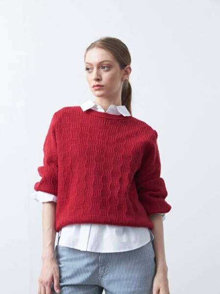 BUZO D.CASSIN CHESS ROJO