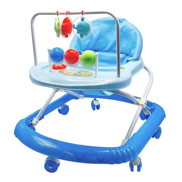 Andador Bebé Caminador Plegable Portable + Juguetes Musica - Color Variante  Azul — Atrix