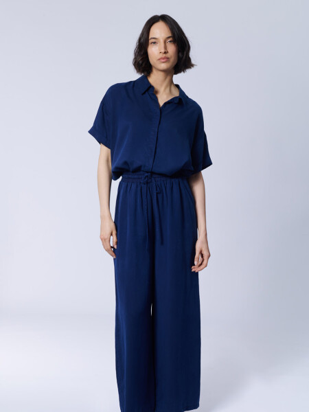 Pantalón Lyocel Azul