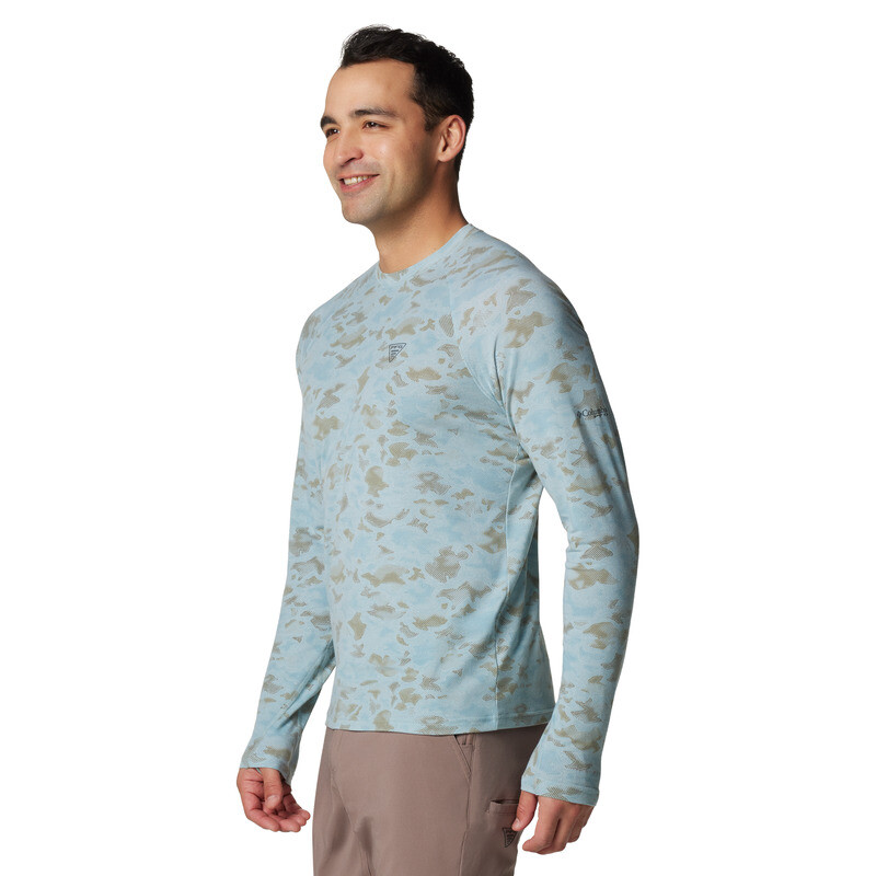 M PFG Uncharted LS-Bluebell Heathe Crushed Blue