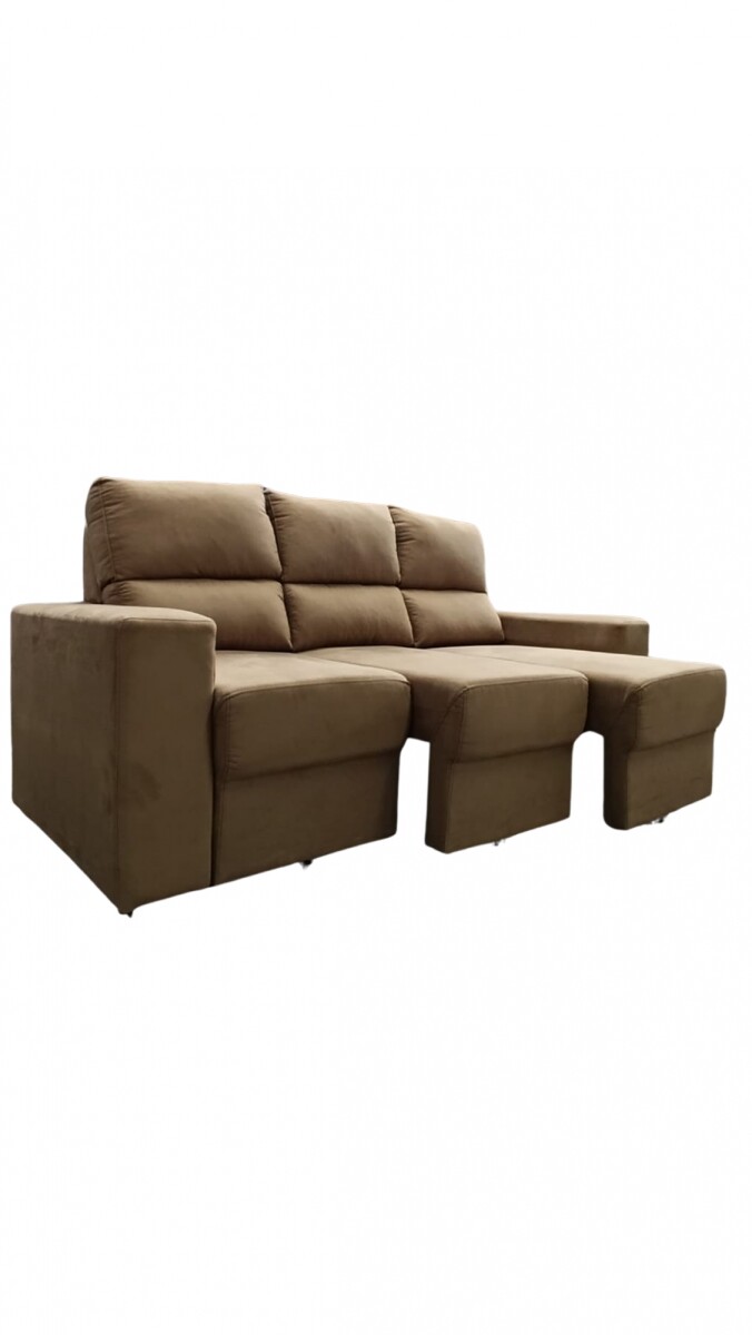 Sofa Chaise Louise 2 cuerpos color Gris 