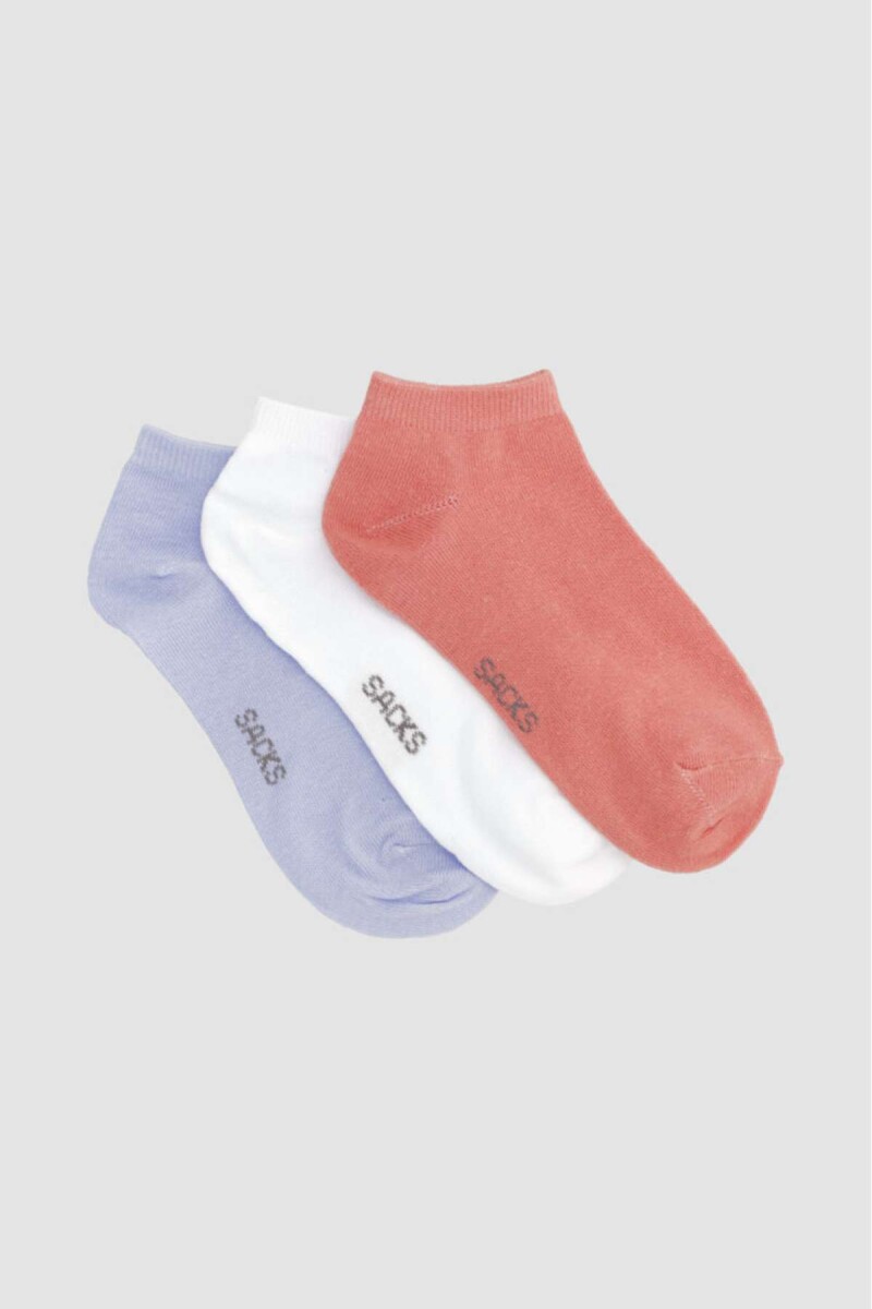 Pack x3 medias lisas surtidas - Variante 40 