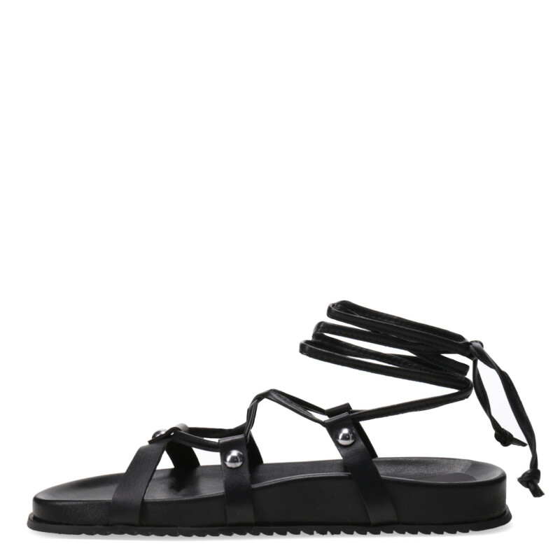 Sandalias de Mujer Miss Carol con Tiras al Tobillo Negro