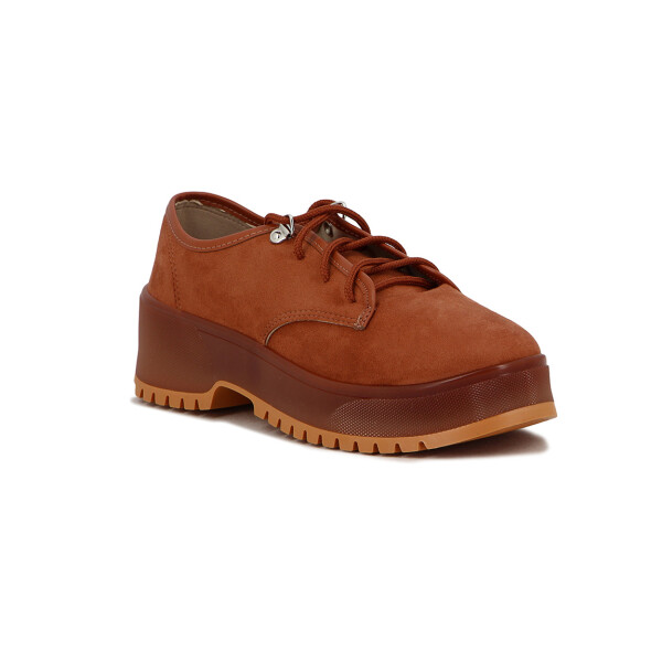 Moleca Calzado Casual Acordonado Camel