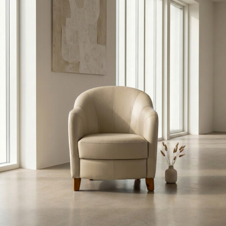 Butaca Gap - Cuero Básico Arena