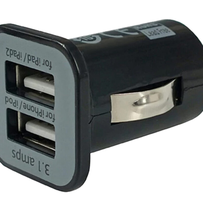 Cargador para Auto 2 Puertos USB A 2.0 Cargador para Auto 2 Puertos USB A 2.0