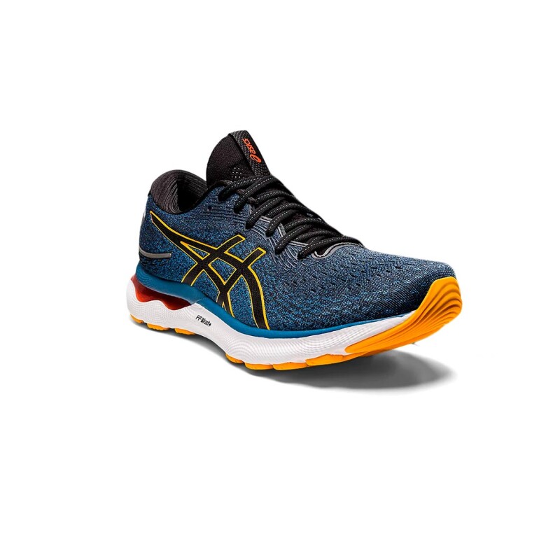 Asics Gel-nimbus 24 Azul Oscuro-amarillo