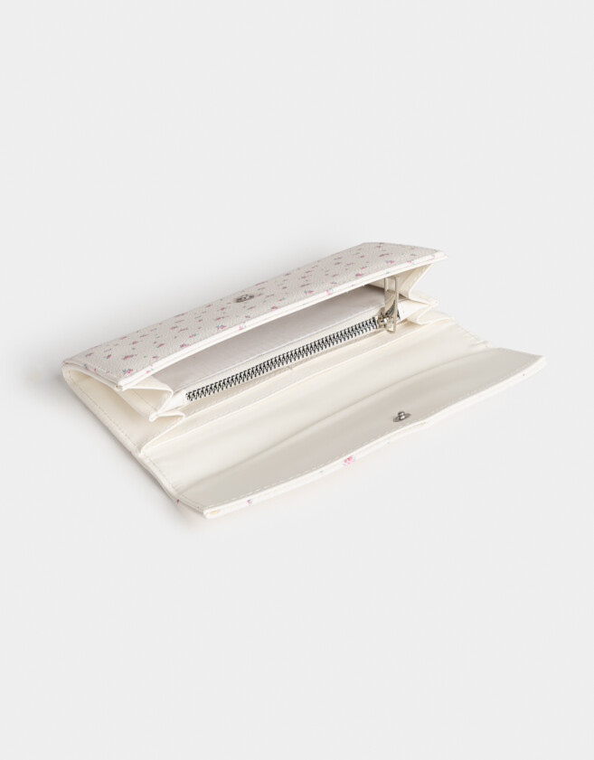 Ficheros Billetera Solapa Flores - Estampado Flores