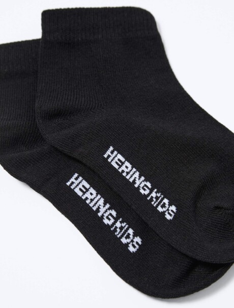KIT DE 3 PARES DE MEDIAS UNISSEX NEGRO