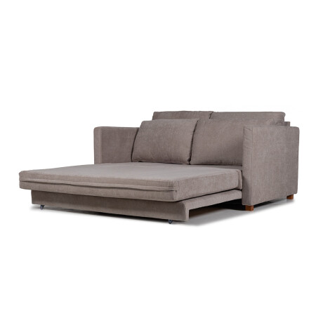 Sofá Cama Niki - Tela Microfibra 10287 (Tostado)