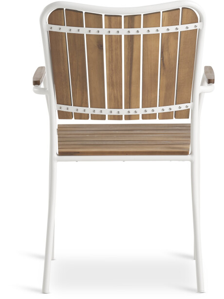 Silla apilable BASTRUP madera dura/bl Silla apilable BASTRUP madera dura/bl