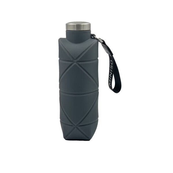 Botella silicona 700ml gris