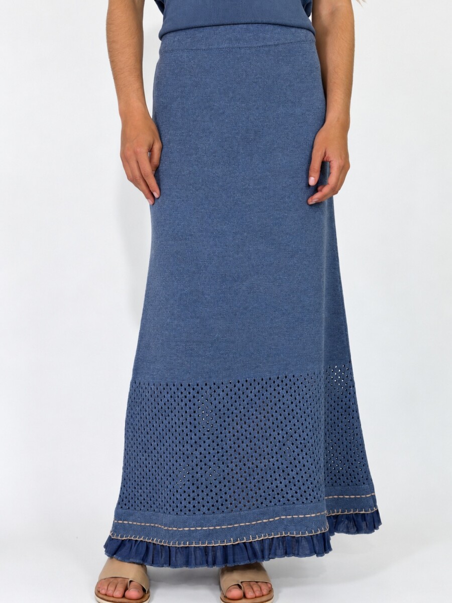 POLLERA GAROPABA - AZUL 