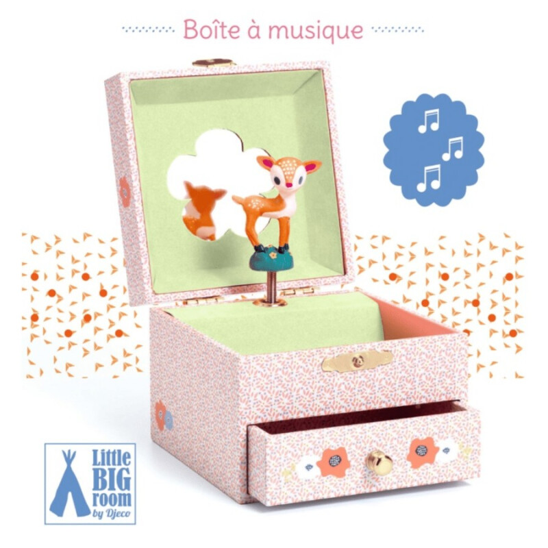 Caja musical infantil Bambi - Alhajero Djeco Caja musical infantil Bambi - Alhajero Djeco