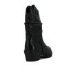 Darkness Bota De Dama Tejana Caña Baja Taco Bajo Cuadrado - Negro Negro