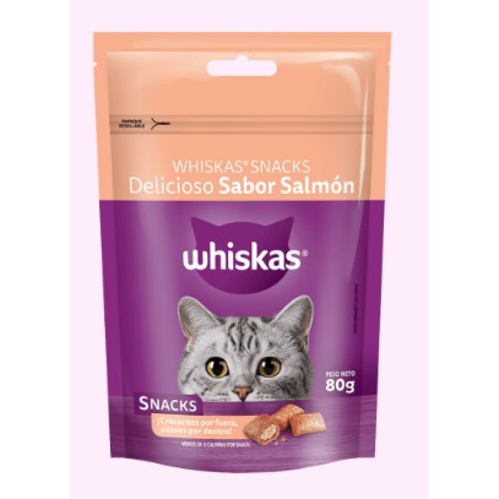 WHISKAS SNACKS SALMON 80GR WHISKAS SNACKS SALMON 80GR