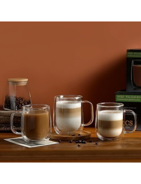 SET 2 TAZAS DOBLE PARED 250ML BOROSILICATO VARENNA SET 2 TAZAS DOBLE PARED 250ML BOROSILICATO VARENNA