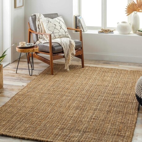 Alfombra de yute 160x120cm natural Liso