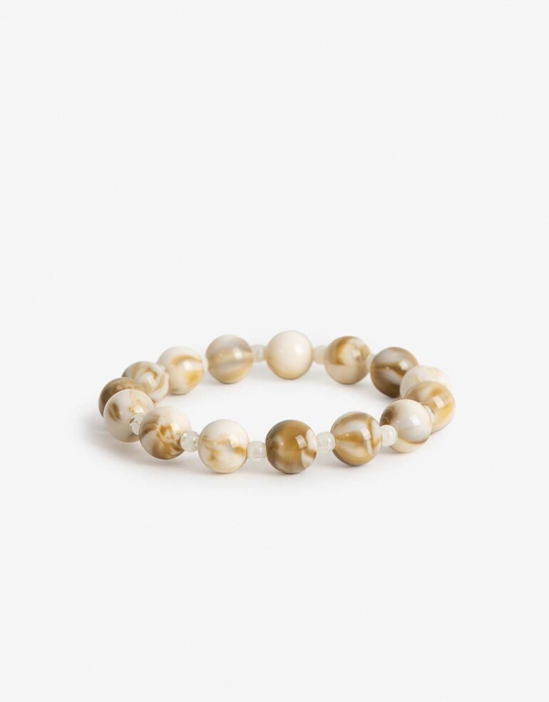 Pulseras Elásticas Resina Pulsera Elástica Resina - Dorado